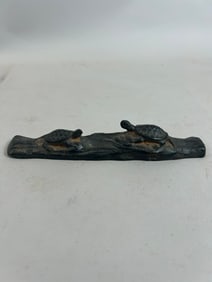 Antique Cast Iron Turtle Sculpture