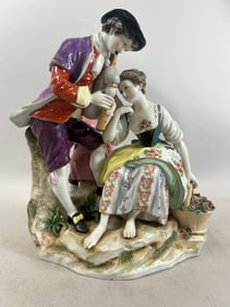 Figure group Volkstedt Thüringen early 20th century porcelain