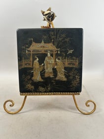 Miniature Japanese Painting on Easel