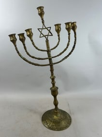 Vintage Brass Menorah