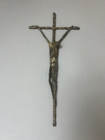 Filigree Bronze & Silver Plated Cross by Ernst Huber, Germany