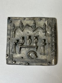 Silver Plated Antique Religious Plaque