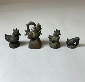 Antique Chinese Bronze Figurines