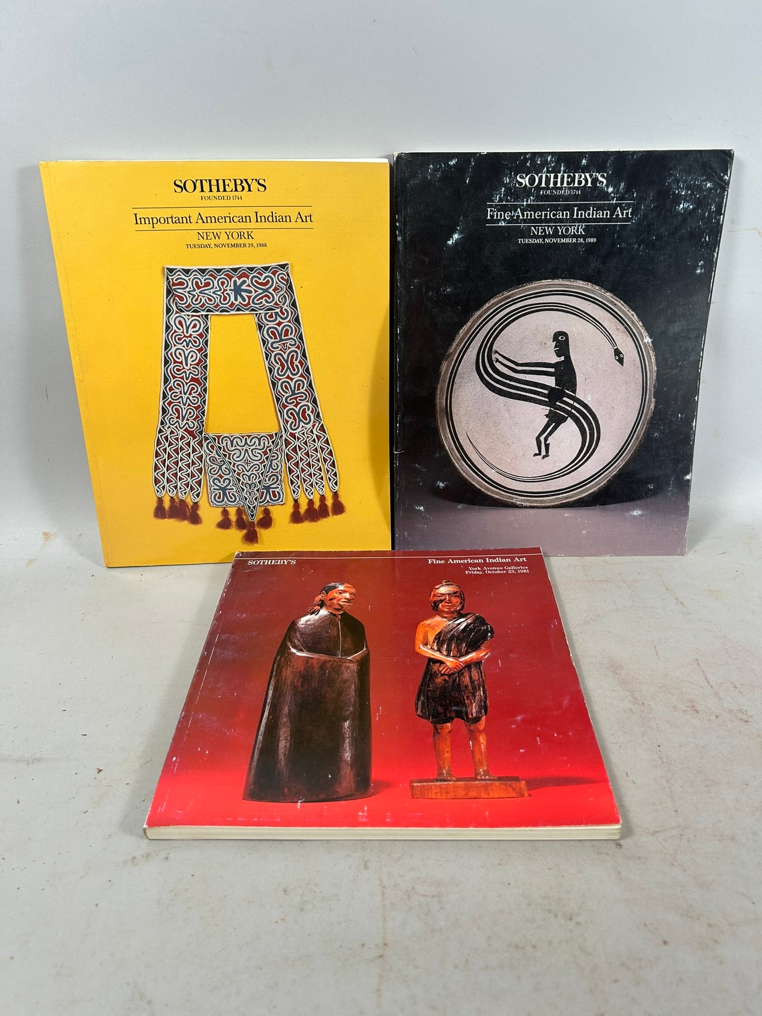 Collection of Sotheby's Catalogs Important American Indian Art (3)
