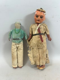 Pair of Native American Dolls