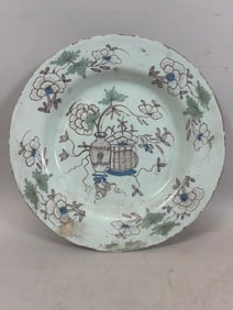 Antique Chinese Glazed Ceramic Plate