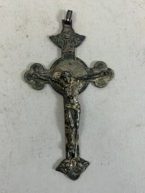 Antique Sterling Silver Crucifix Cross