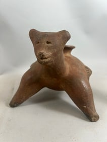 Possibly Pre-Columbian Zoomorphic Terracotta Vessel