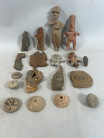 Collection of Pre-Columbian Terracotta and Wood Artifacts