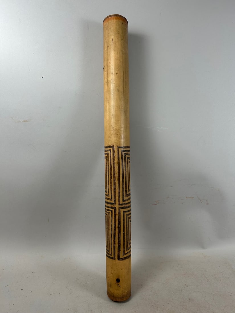 Oceanic Bamboo Smoking Pipe: Oceanic Bamboo Smoking Pipe. 25"h x 2.5"w x 2.5"l