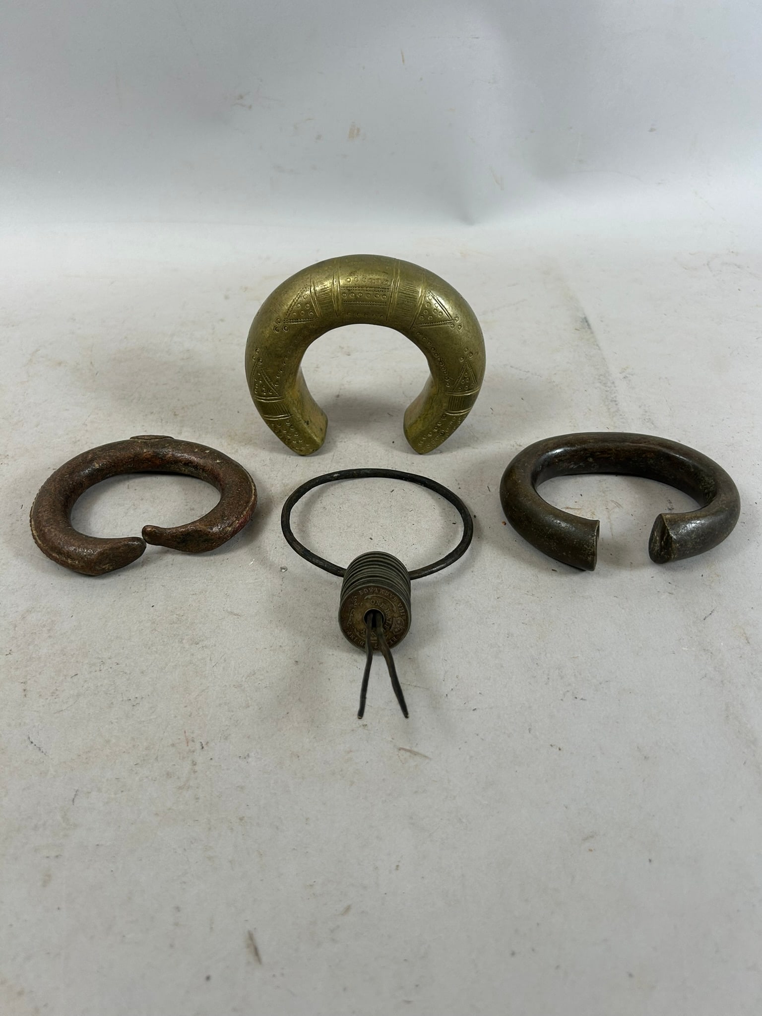 African Bronze Manilla Currency Bracelets (4) (1 of 6)