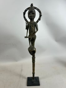 African, Nigeria, Obo Bronze Figure