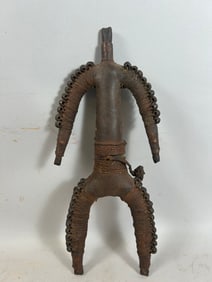 African, Niger, Leather and Iron Doll