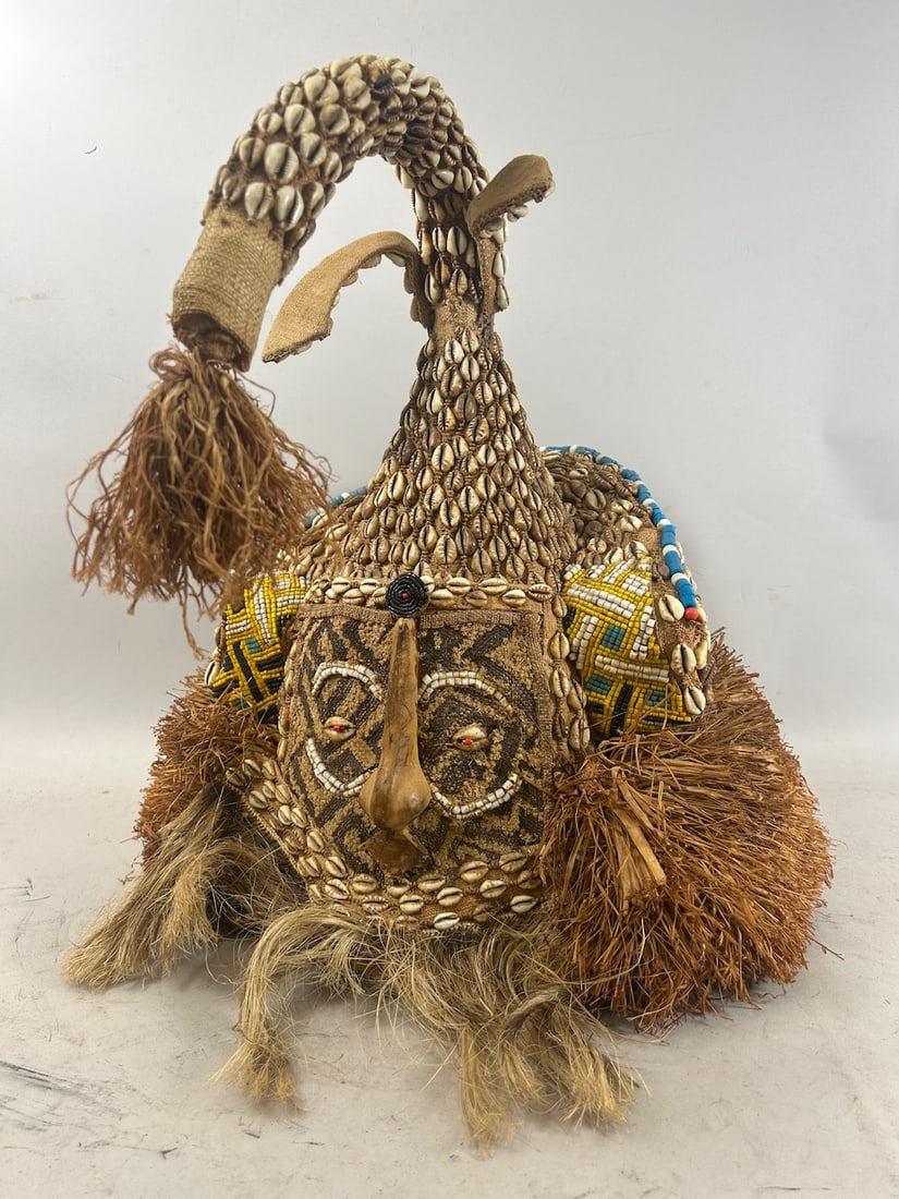 Kuba Helmet Mask, Zaire, Congo (1 of 6)