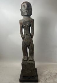 African, Guinea, Kouranko, Sankara, Female Wood Figure