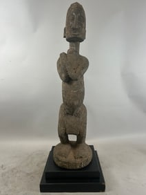 Mali, Dogon, Encrusted Wood Carved Figure