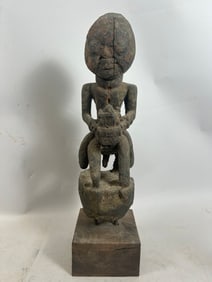 Nigeria, Boki, Wood Equestrian Figure