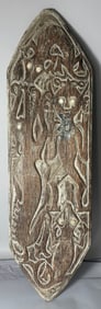 Oceanic Wood Carved Shield