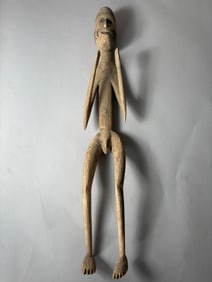 Papua New Guinea Asmat Wooden Carved Male Figure
