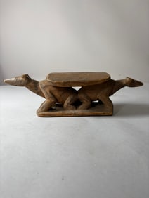 Papua New Guinea Sepik River Carved Wooden Headrest