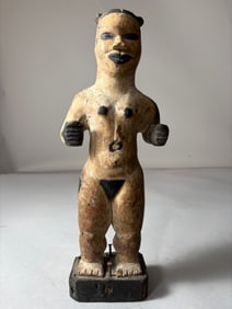 Igbo Wooden Carved Female Figure