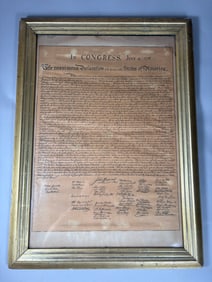 Vintage Reproduction Copy of Declaration of Independence