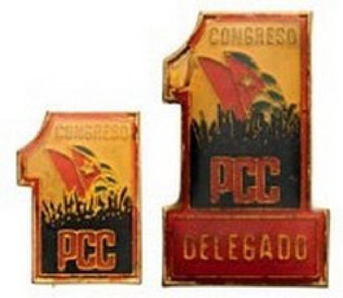 1st Congress of the Cuban Communist Party, 2 Badges: 1 (1 of 1)