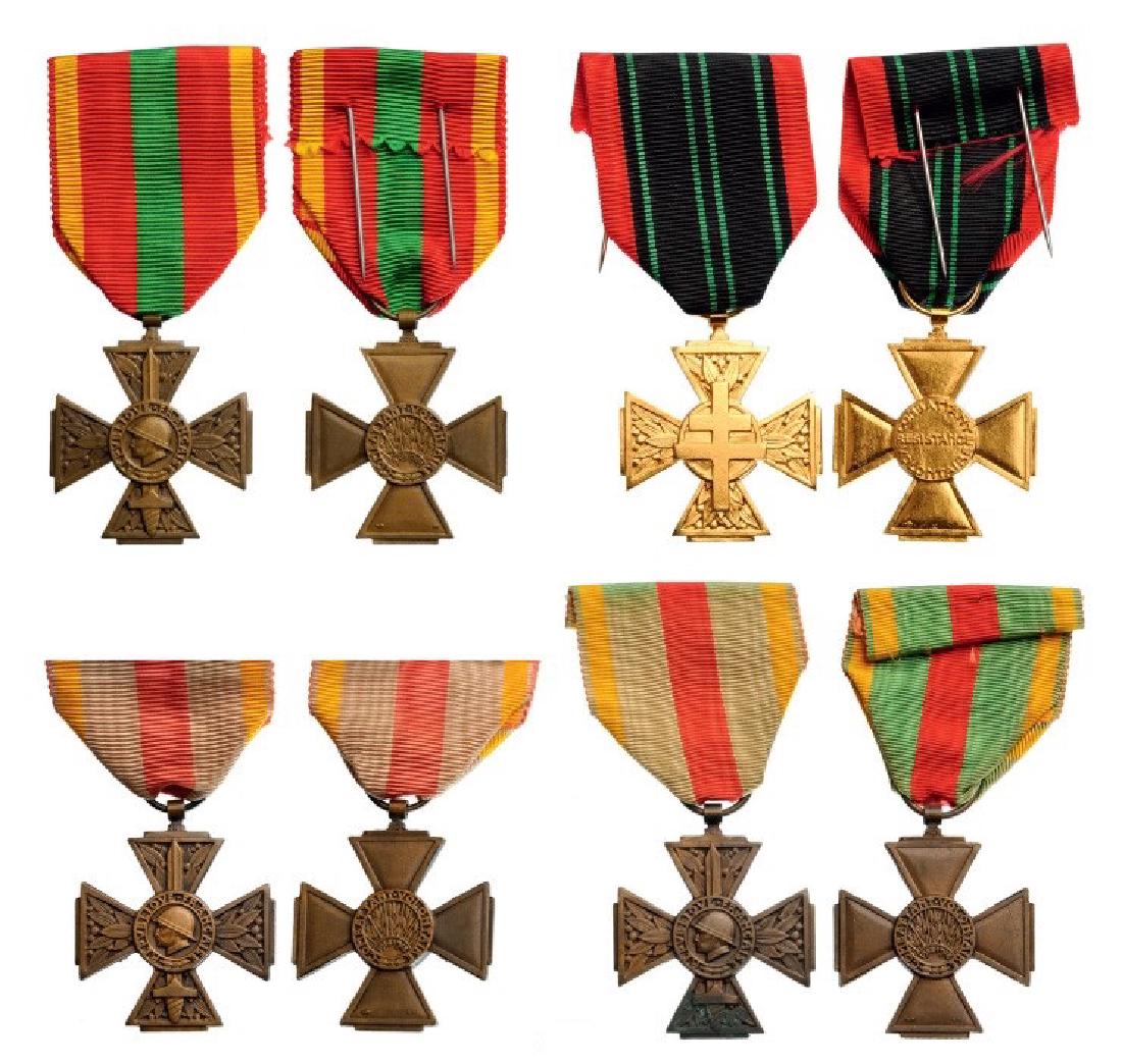 Lot of 4 Volunteer Combatant Medals (1 of 1)