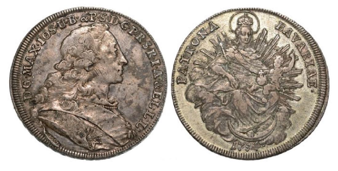 Bavaria, Thaler 1754, MÃ¼nchen, Silver (28 g) (1 of 1)