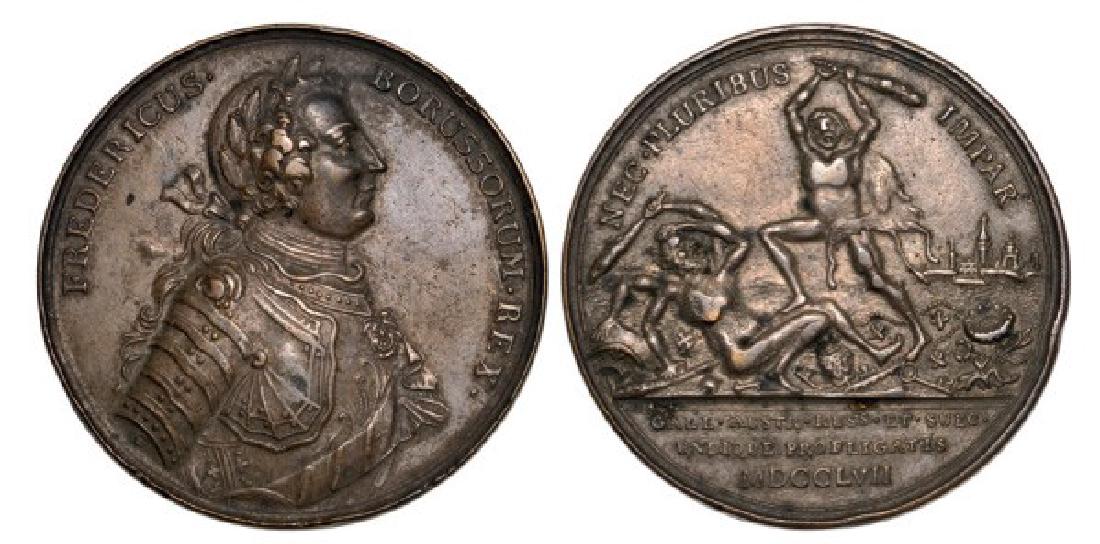 Prussia, Friedrich II (1740-1786), Medal 1757, silvered (1 of 1)