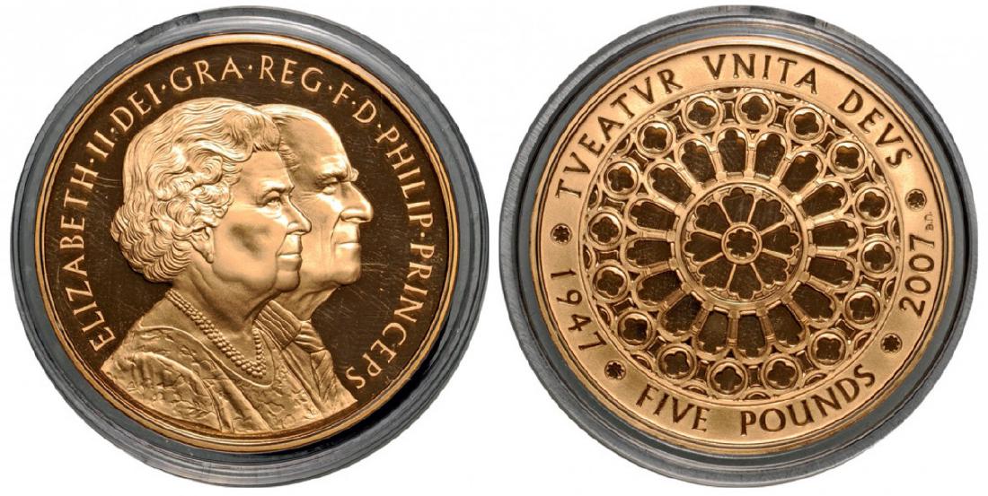 5 Pounds 2007, Gold (38.94 g, 36.61 g fine) (1 of 1)