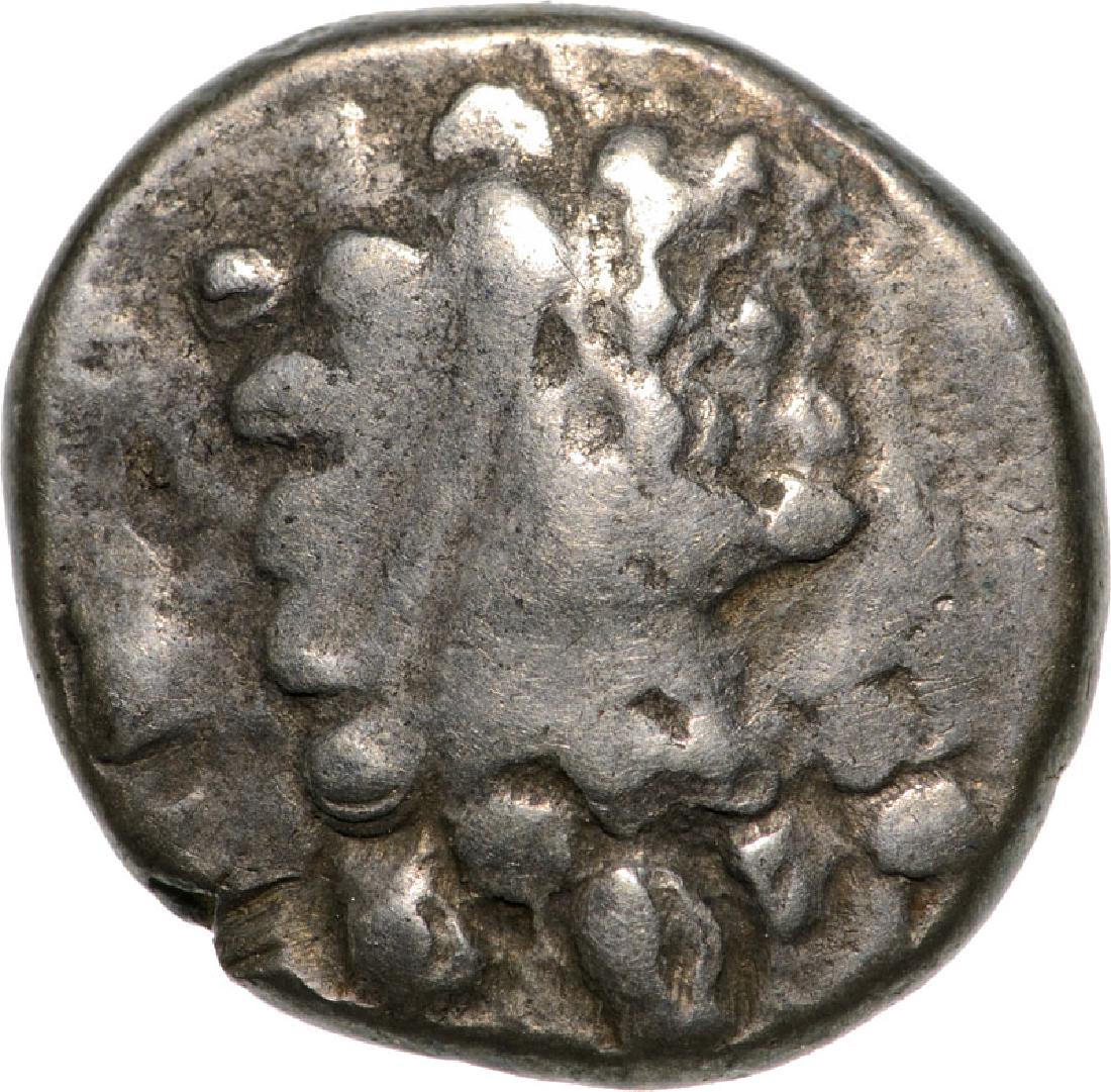 Kydonia, AR Hemidrachm (15 mm, 1.99 g), 455-450 BC: Sea turtle / Quadratum incusum with letter â€žAâ€œ. SNG Cop. 402. VF Country:ancient Greece - Crete