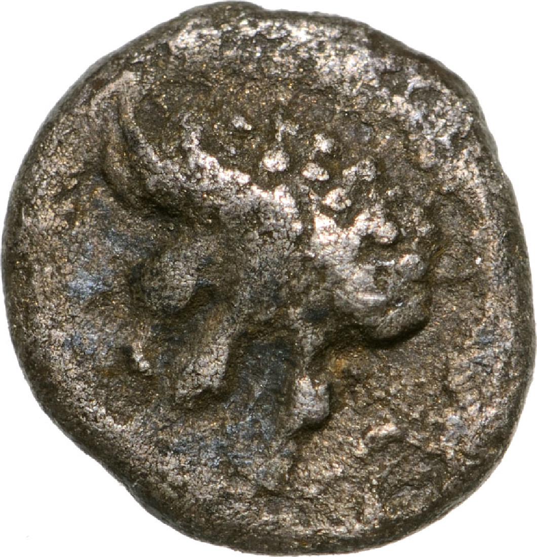 Unknown mint, AR Tetartemorion (6 mm, 0.2 g), 395-377 (1 of 2)