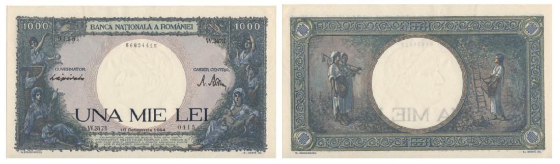 1941 ISSUE, 1.000 Lei (10.9.1941 - 20.3.1945), dated (1 of 1)
