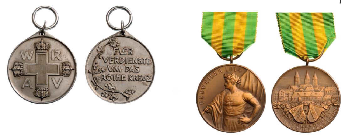 Lot of 2 Red Cross Medal, instituted in 1898 (1 of 1)