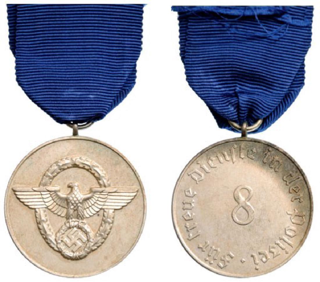 Police Long Service Decoration, 3rd Class Silver Medal (1 of 1)