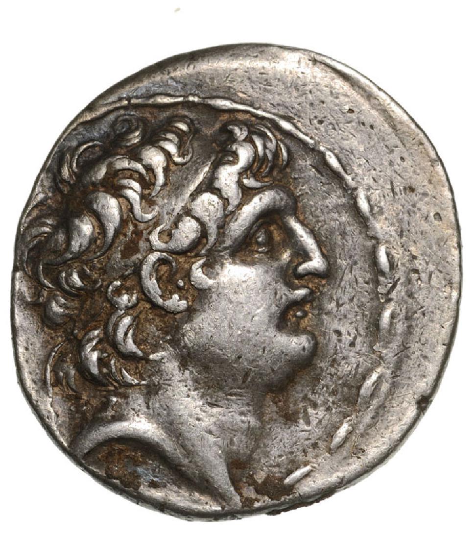 Antiochos VII (138-129 BC), AR Tetradrachm (35 mm, 16.4: Bust of Antiochos right / Athena standing left. Newell 298. VF 4030