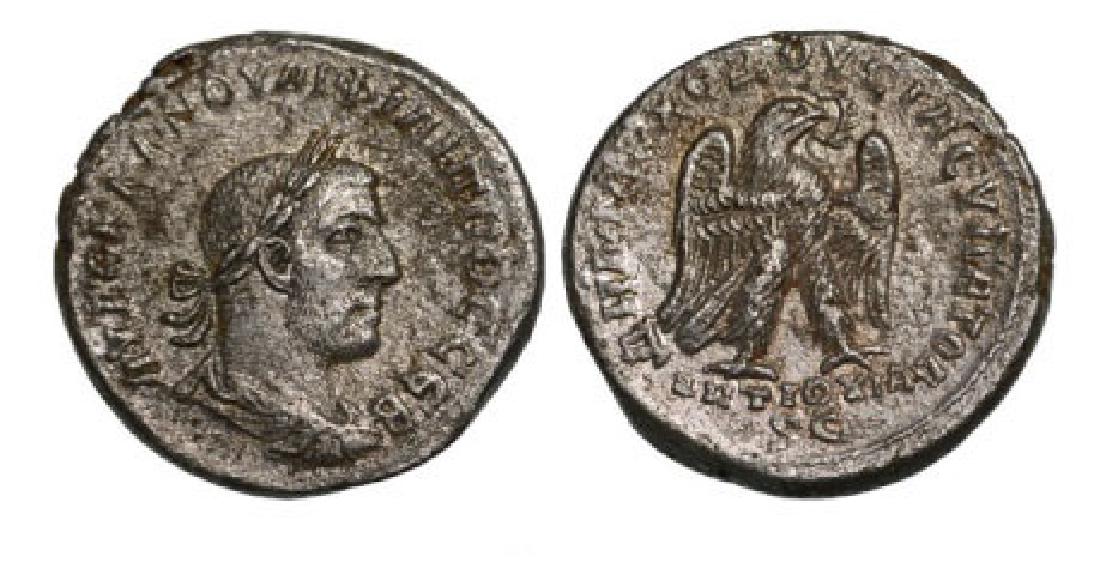Antiochia ad Orontem, AR Tetradrachm (11.06 g): Bust, draped, laureate right / Eagle standing right. BMC 518. VF+ 4031