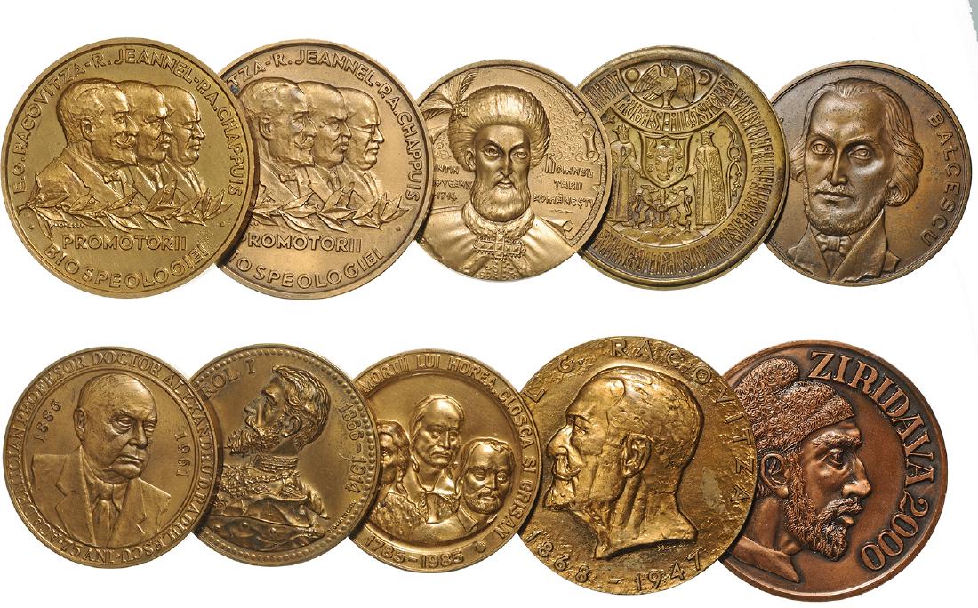 Lot of 10 Medals Commemorating Different Entities or (1 of 2)