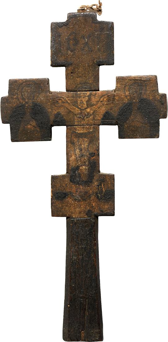 North Carpathian, Peasant Blessing Cross, late 19th (1 of 2)