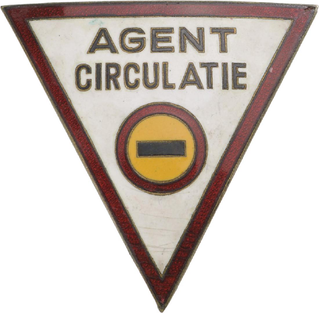 Traffic Officer Badge, 1930 (1 of 2)