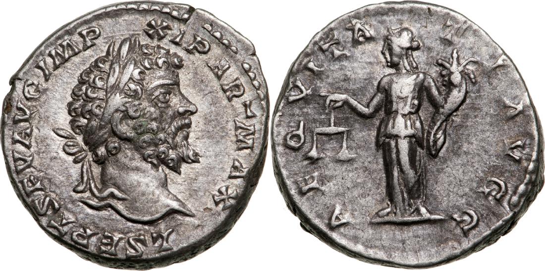 Septimius Severus (193-211) Denar, 198-202 A.D., Mint (1 of 1)