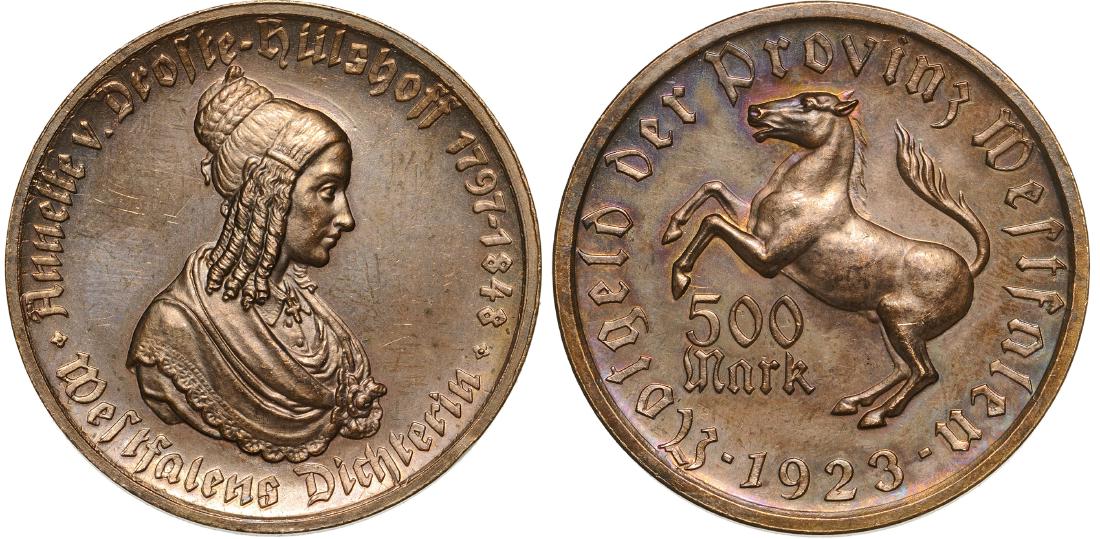 Province Westphalia, 500 Mark 1923 (1 of 1)