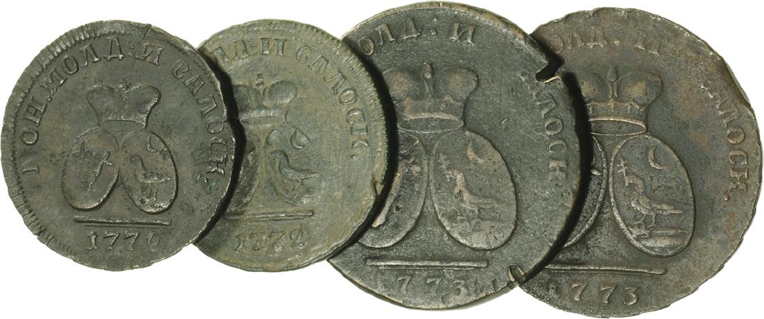 Sadagura (1771-1774), Para - 3 Denga 1772 (2x), 2 Para (1 of 2)