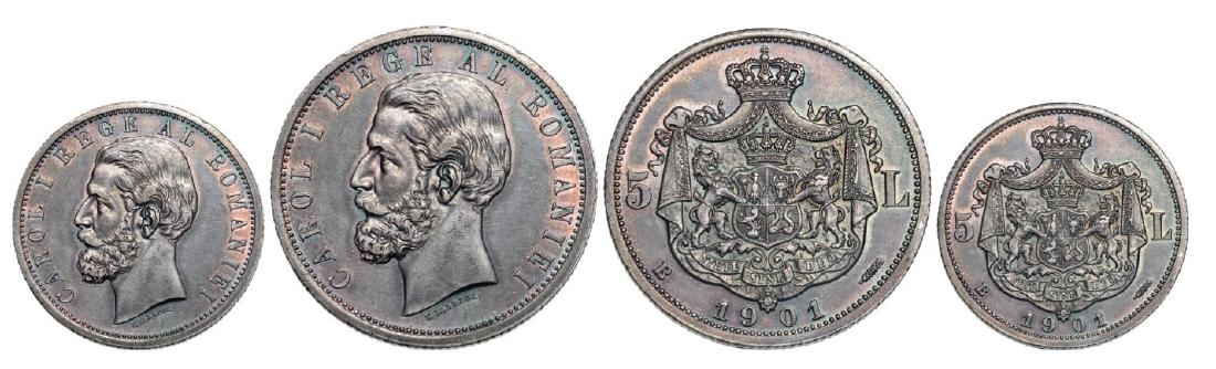 5 Lei 1901, Bucharest, Silver (24.98 g). A splendid (1 of 1)
