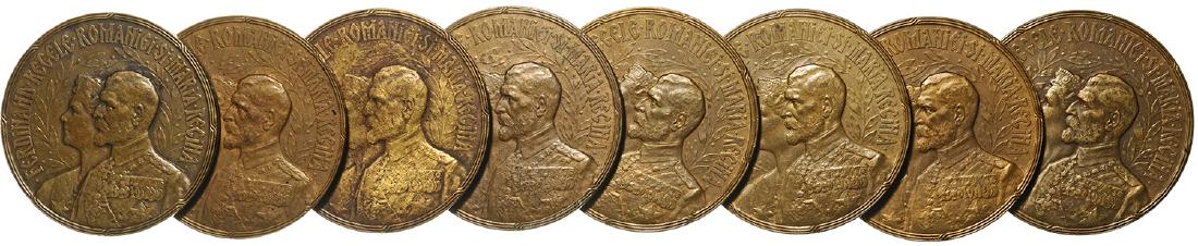 Ferdinand I ' Lot of 8 Coronation Medal King Ferdinand (1 of 2)