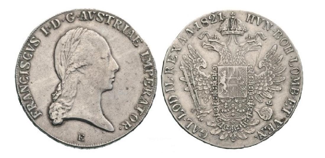 FRANZ I (1792-1835). Taler 1821 E, Karlsburg (Alba (1 of 1)