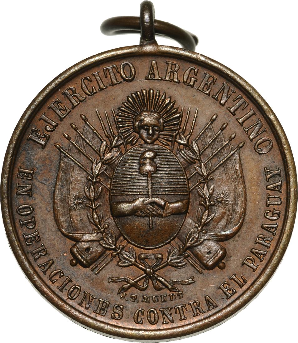 Commemorative Medal for the end of the 1866 campaign: Breast Badge, 27 mm, Bronze. Gill. p. 34 Ross Ar29. I