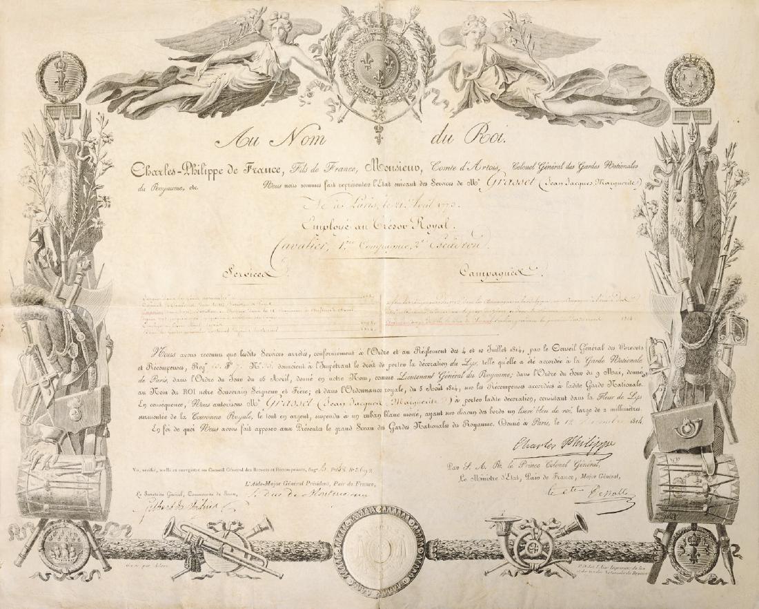 DECORATION OF THE LILY FOR THE NATIONAL GUARD OF PARIS, (1 of 1)