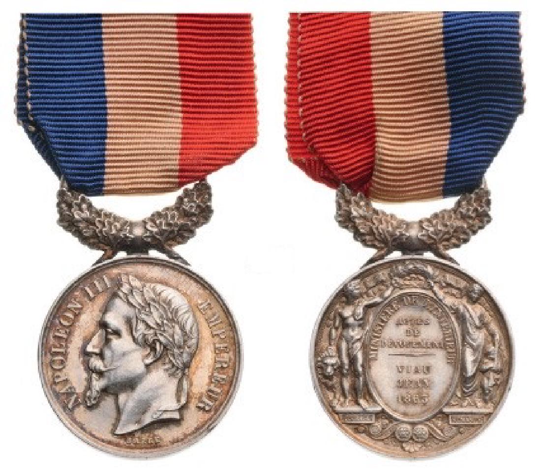 Life Saving Medal, 2nd Empire (1852), 2nd Class Silver (1 of 1)
